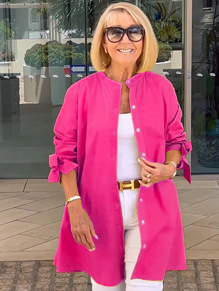 Elliora - Veste en Coton avec Dos Froncé