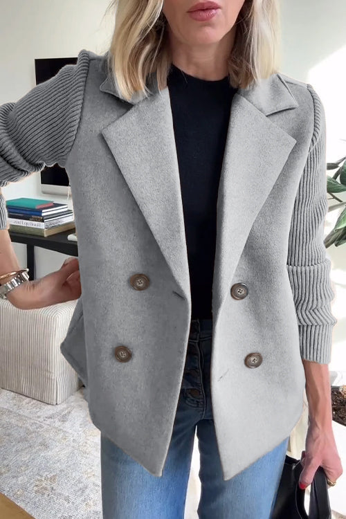 Lenora™ | Blazer Chic en Tricot à Manches