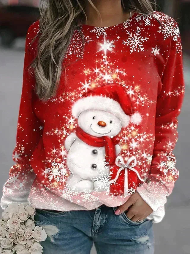 Pull de Noël Femme Imprimé Festif – Pull d&