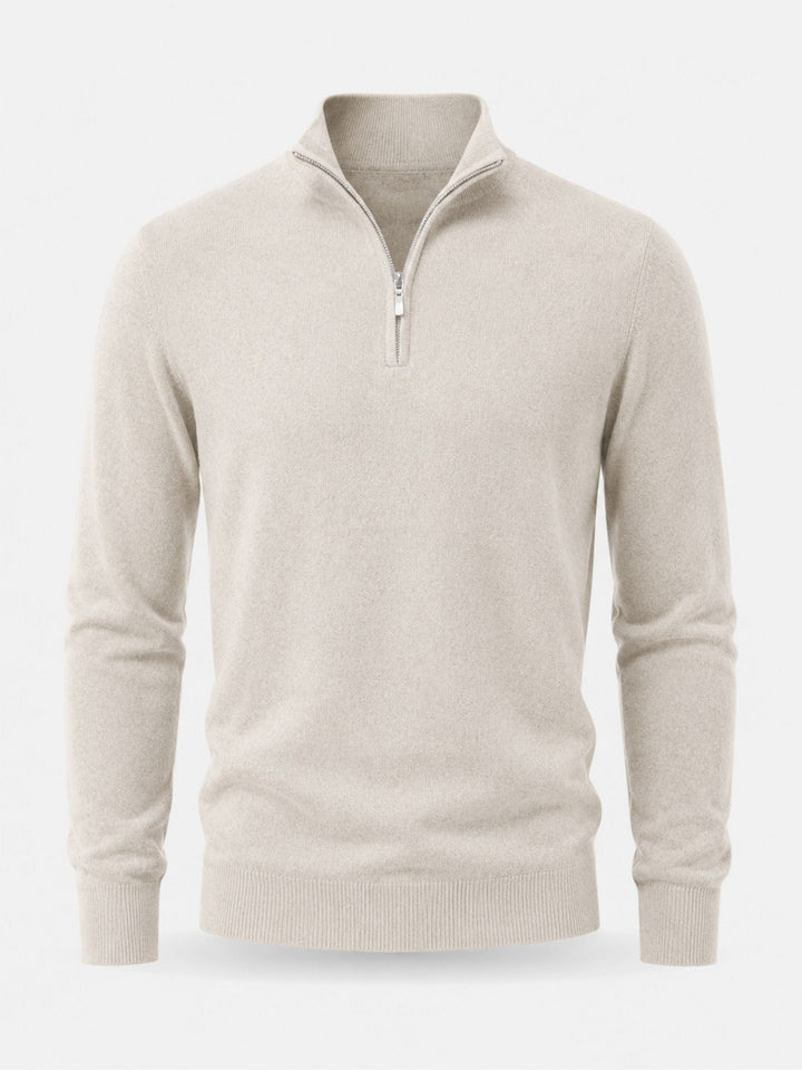 Pull Camionneur Homme Col Zippé – Pull Chic Coupe Ajustée, Chaud et Élégant pour l&