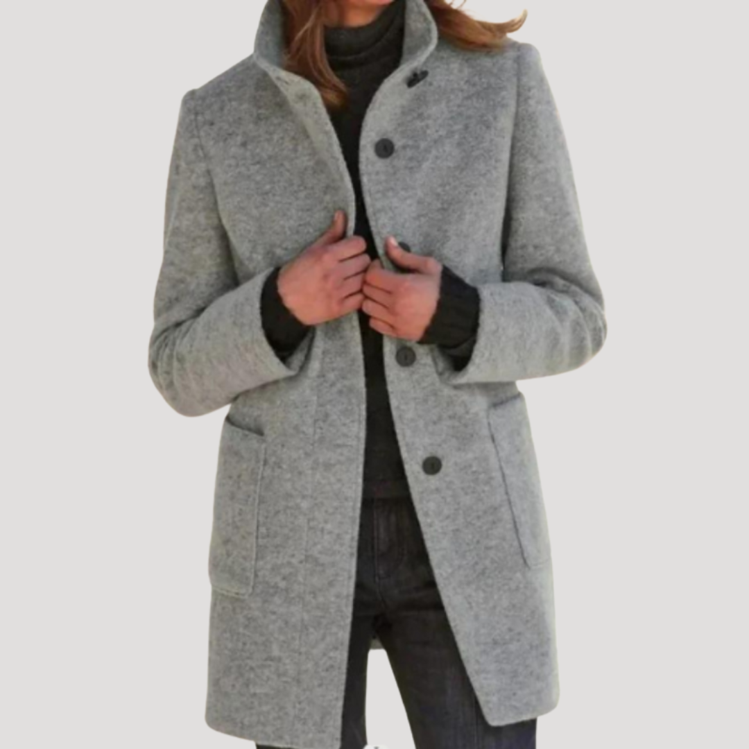 Manteau Long Femme Col Montant – Manteau d&