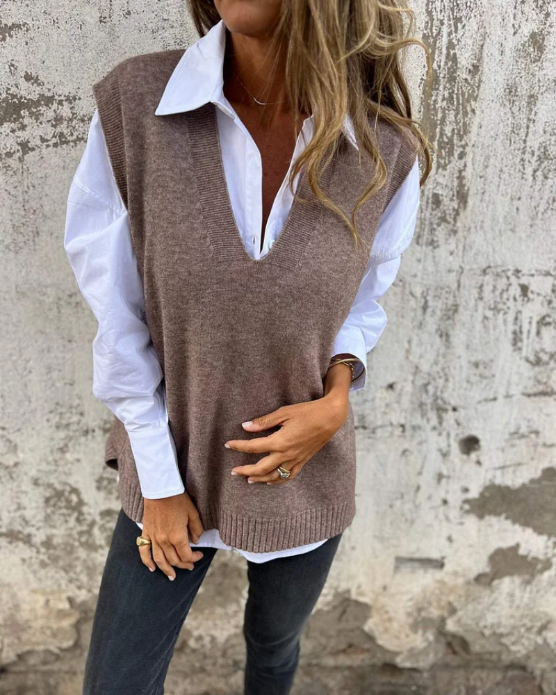 NUSA - Gilet en Tricot Premium