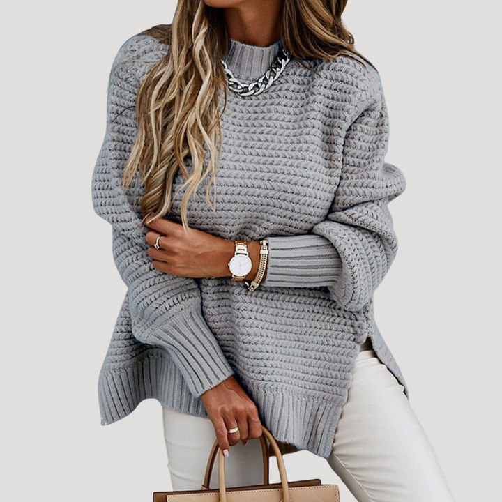 Pull Femme Col Montant Coupe Ample – Pull d&