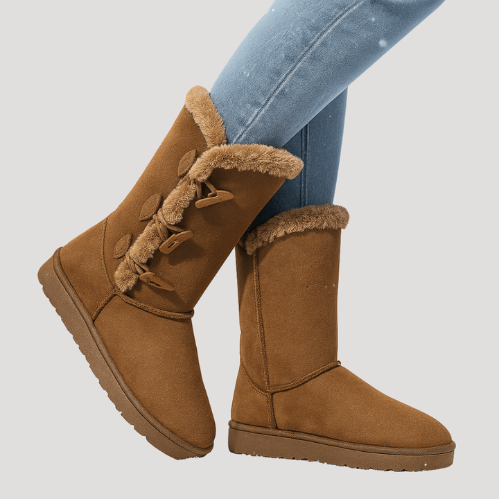 Bottes Hautes Femme Doublées à Boucles – Bottes d&