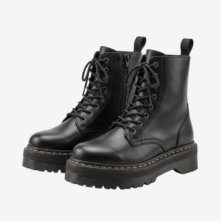 Coutivo - Bottes Moto Femme Confortables Plateforme Usage Quotidien