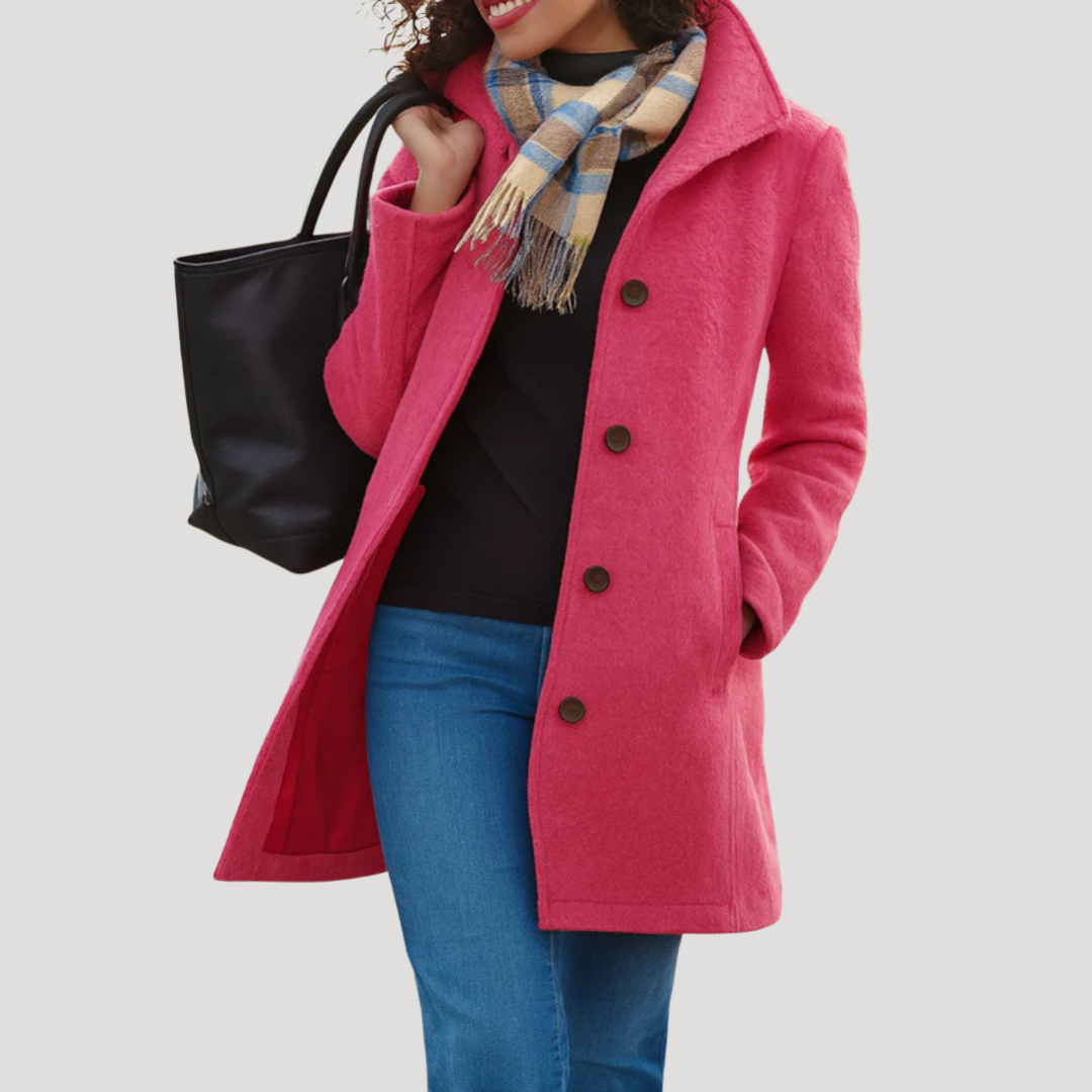Manteau Classique Femme Boutonné