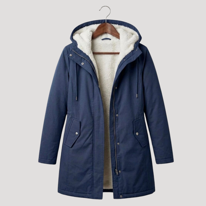 Parka Femme à Capuche Doublée en Polaire