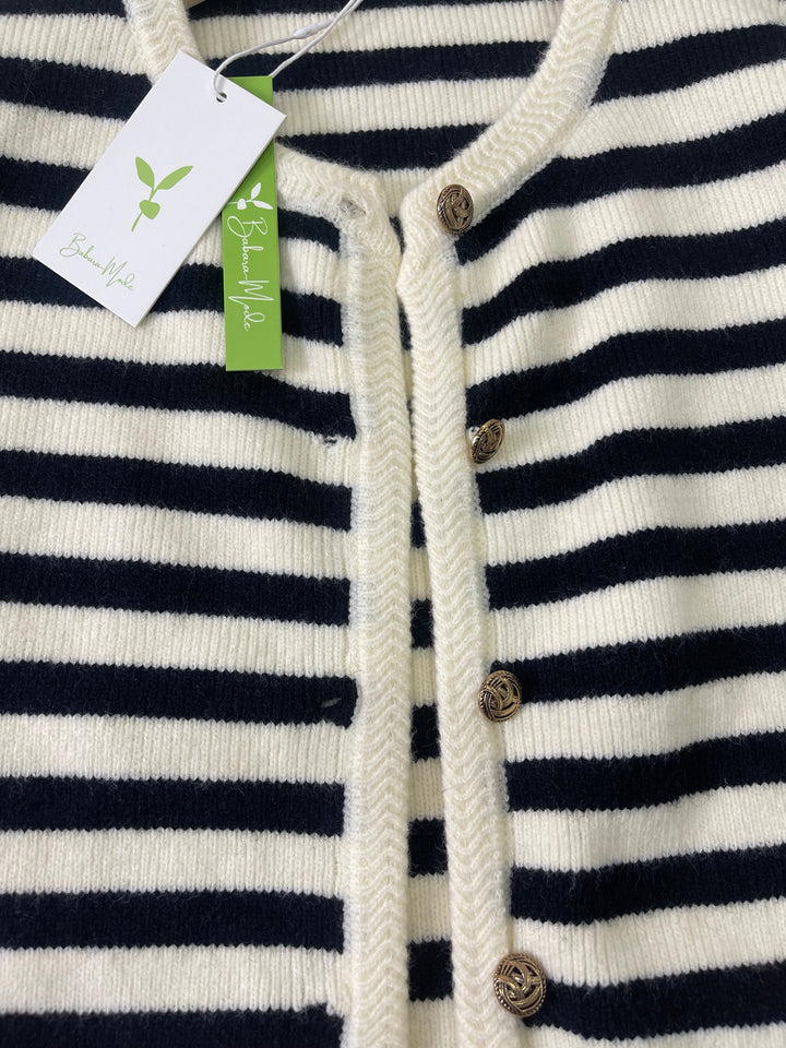 MYLAH | Cardigan Rayé Élégant