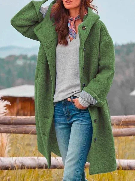 Audrey Manteau Femme en Laine Douce – Élégant, Chaud &amp; Polyvalent pour l’Hiver