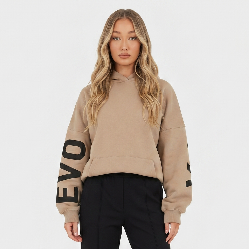 Coutivo - Sweat à Capuche Femme Coton Mélangé Confort Coupe Oversize