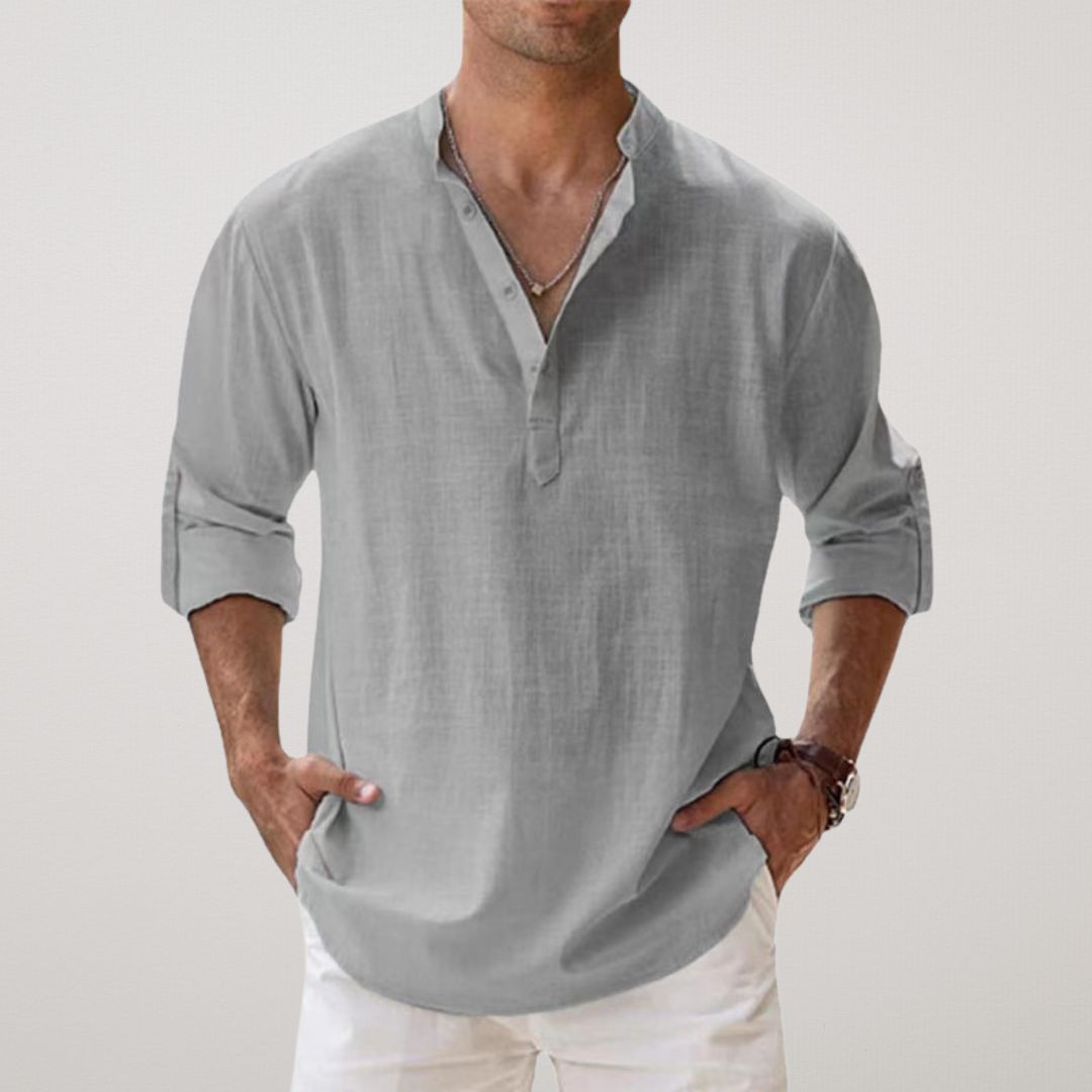 Antoine - Chemise en Lin Décontractée Homme