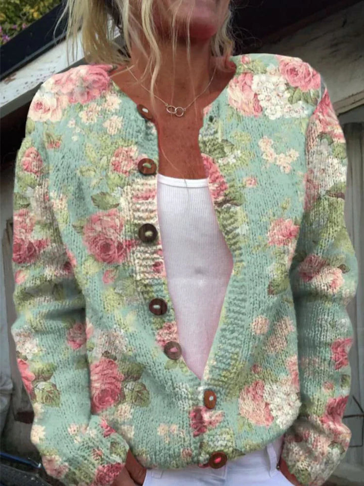 LILA | Cardigan à Motif Floral