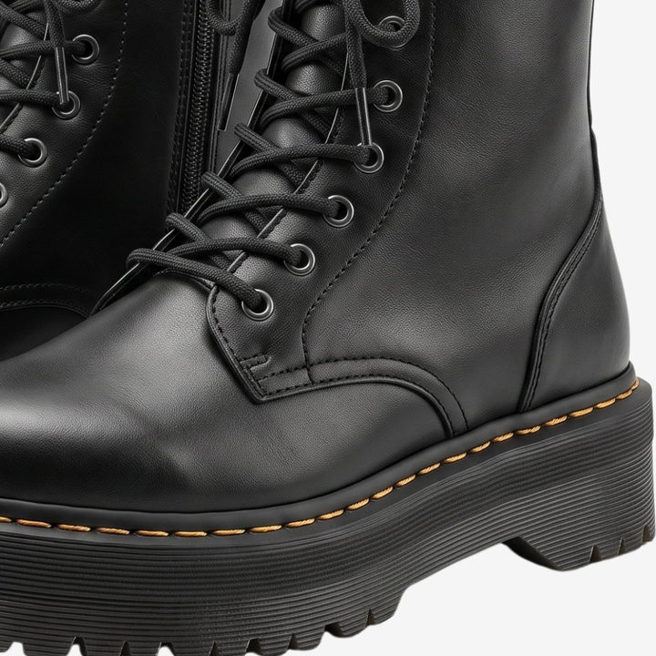 Coutivo - Bottes Moto Femme Confortables Plateforme Usage Quotidien