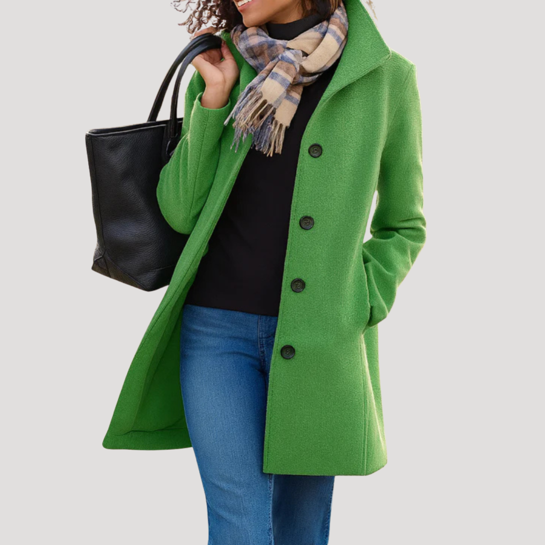 Manteau Classique Femme Boutonné