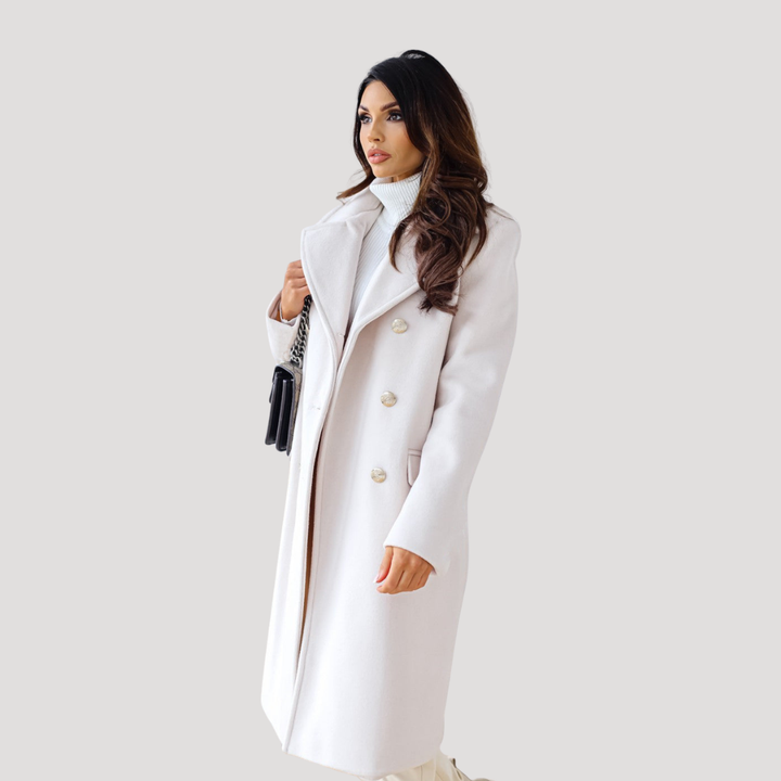 Manteau Long Femme Double Boutonnage – Manteau d&