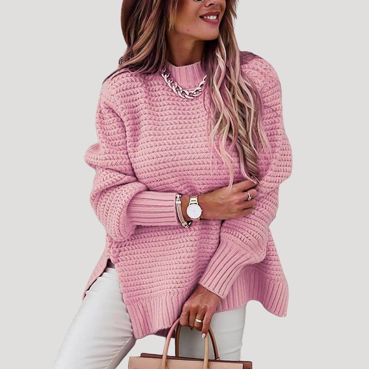 Pull Femme Col Montant Coupe Ample – Pull d&