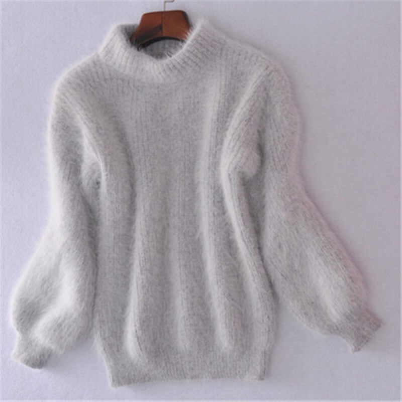 Emilie Pull Femme – Pull en Laine Tricoté Lâche Confortable &amp; Élégant au Style Moderne
