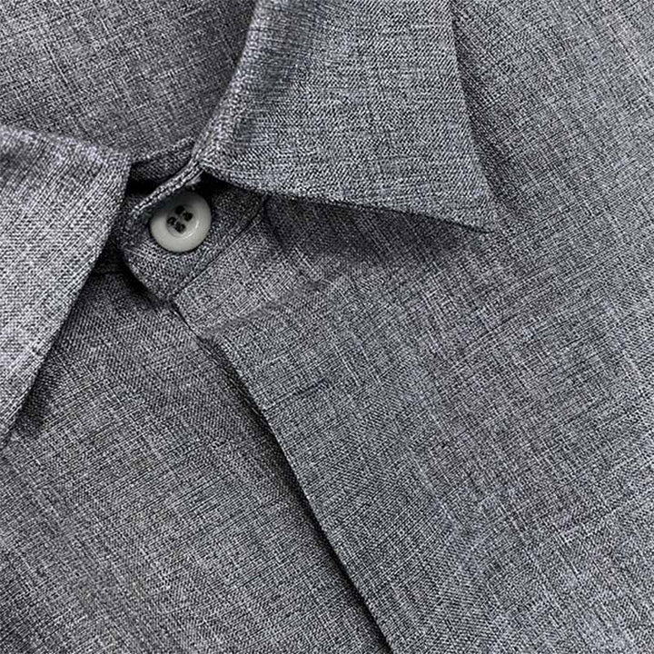 Julien - Chemise Lin Manches Courtes Décontractée Homme