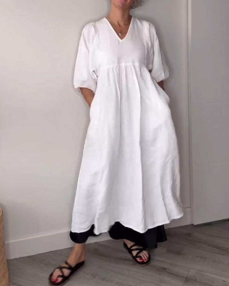 Aline - Robe Femme en Lin Ample