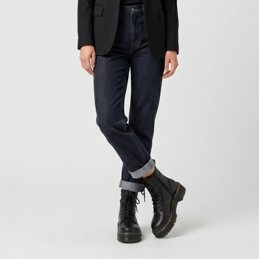 Coutivo - Bottes Moto Femme Confortables Plateforme Usage Quotidien