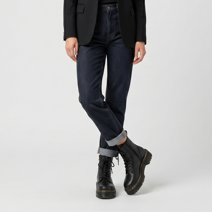 Coutivo - Bottes Moto Femme Confortables Plateforme Usage Quotidien