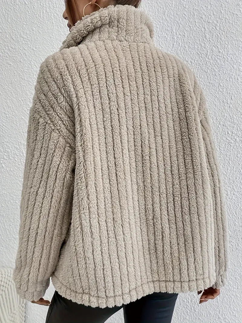 Nova™ | Cardigan à Bouton en Velours Double Face