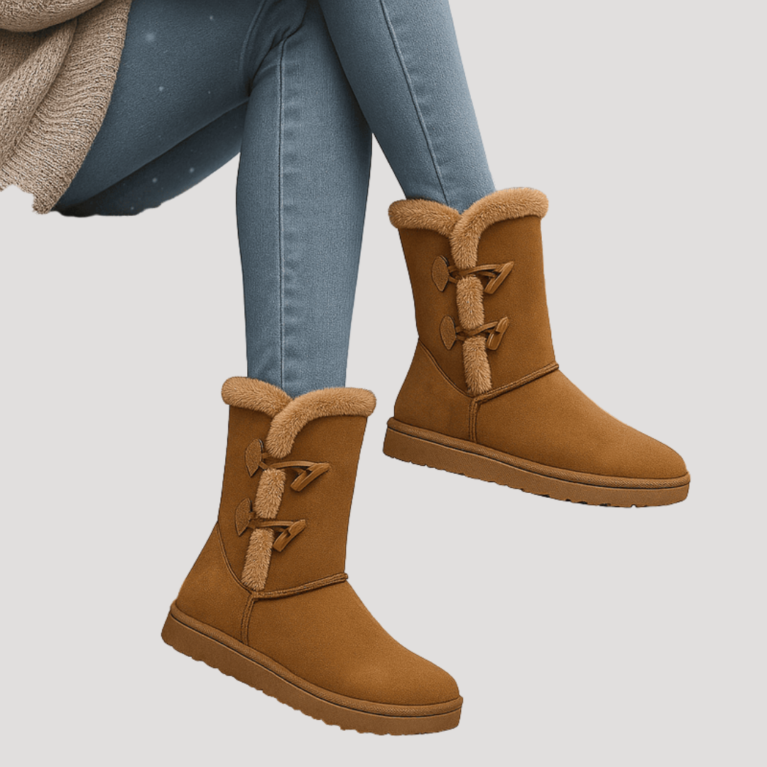 Bottes Hautes Femme Doublées à Boucles – Bottes d&
