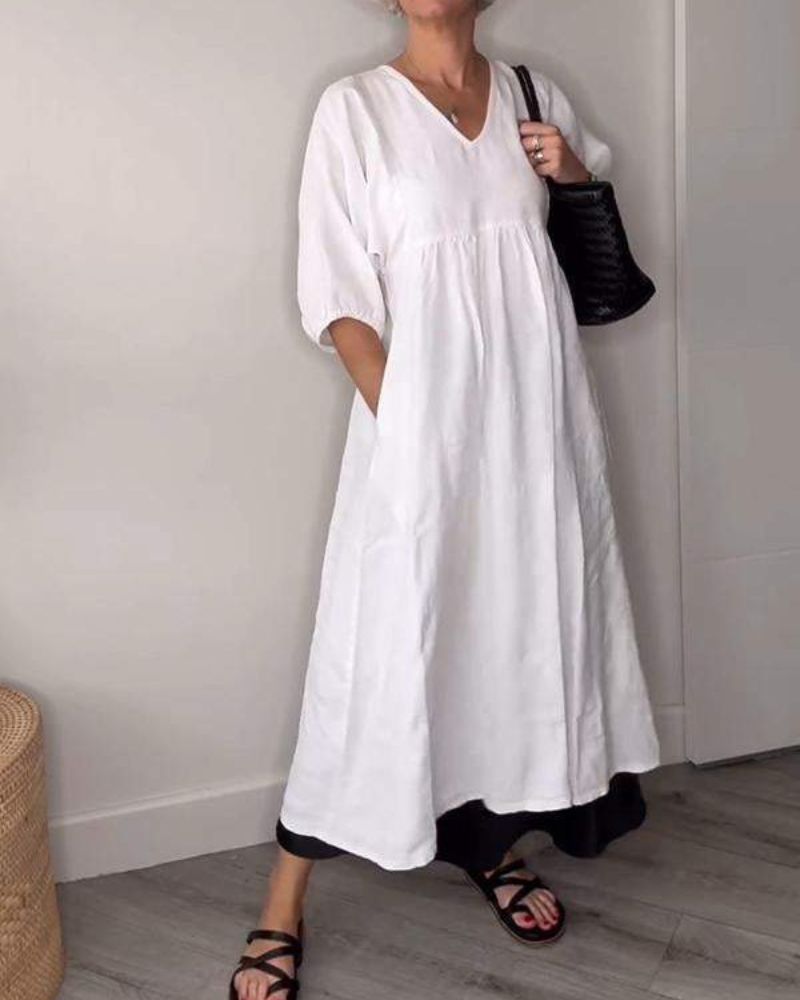 Aline - Robe Femme en Lin Ample