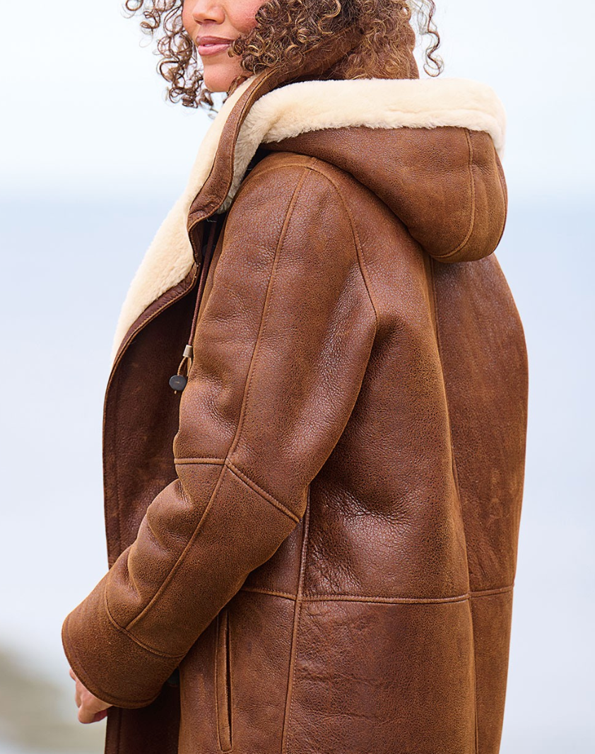 Leia Manteau Femme à Capuche – Chaud, Décontracté &amp; Élégant pour les Jours d’Hiver