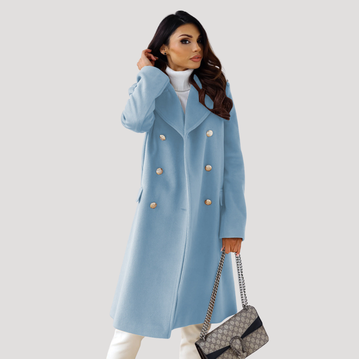Manteau Long Femme Double Boutonnage – Manteau d&