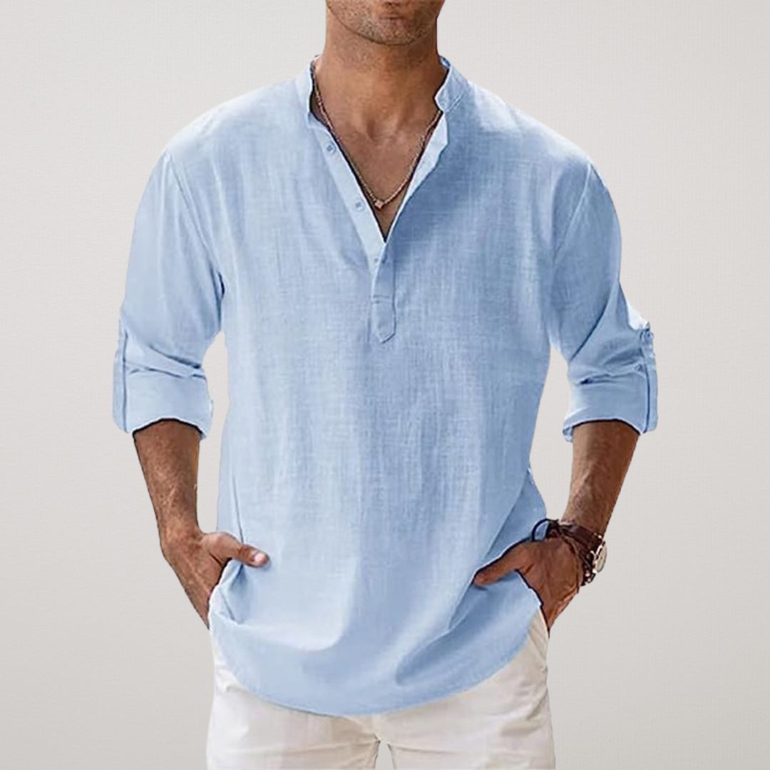 Antoine - Chemise en Lin Décontractée Homme