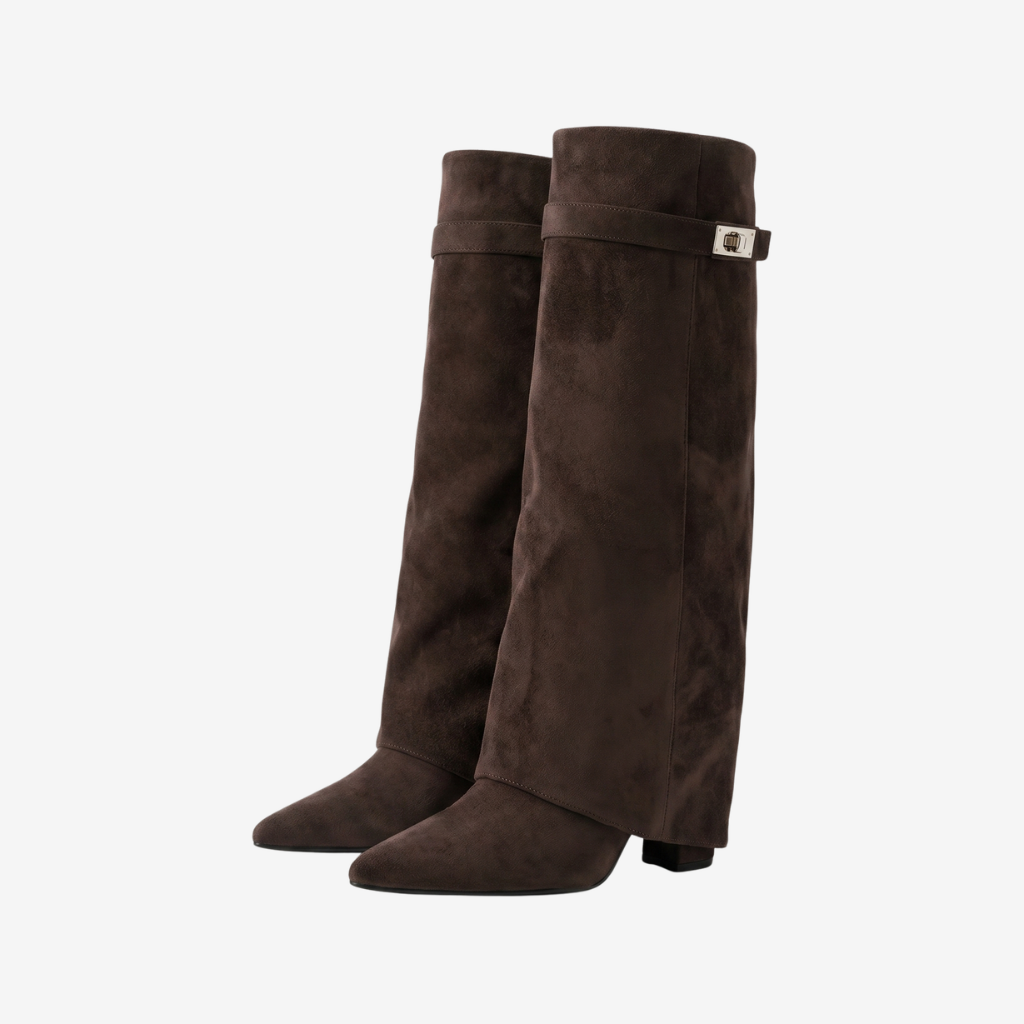 Coutivo - Bottes Femme Daim Élégant Confort Quotidien Style Classique