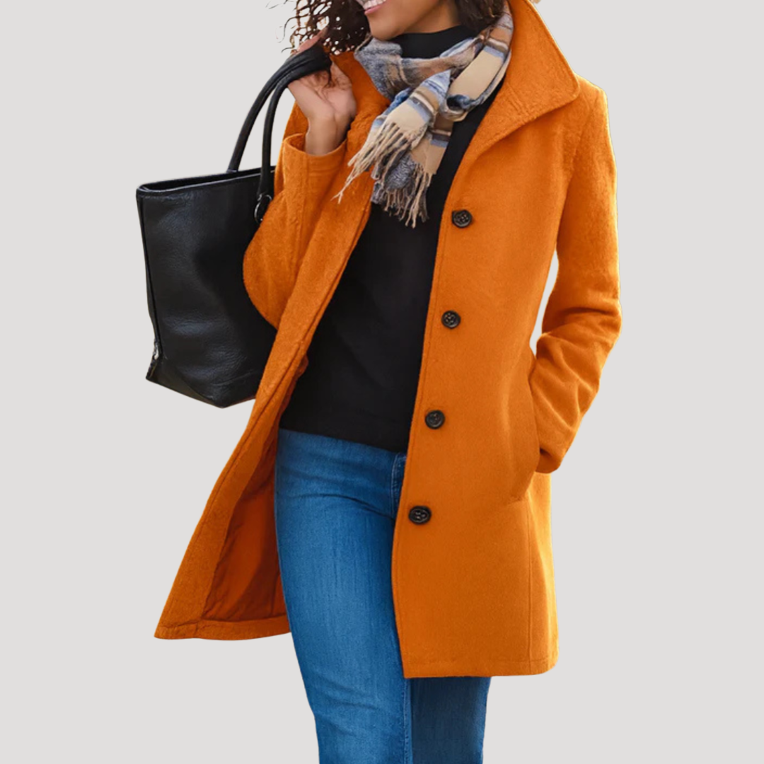 Manteau Classique Femme Boutonné