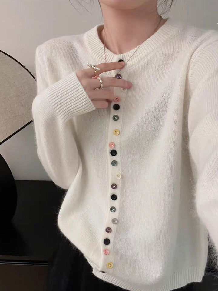 Aaliyah™ | Élégant Cardigan à Boutons