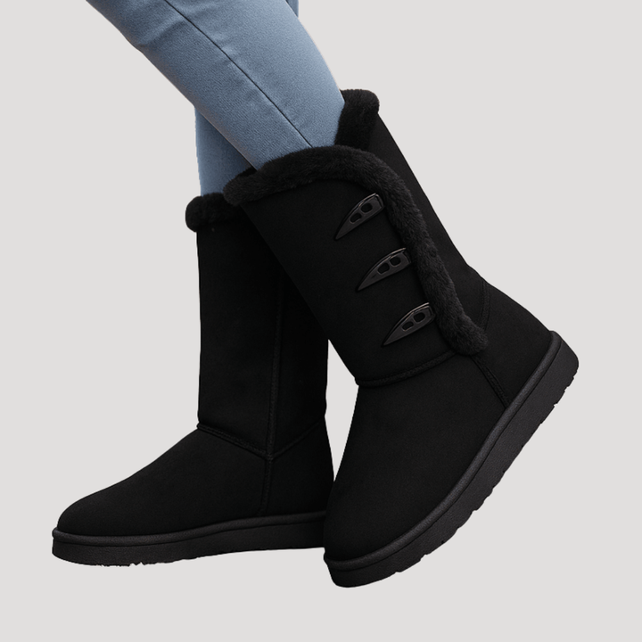 Bottes Hautes Femme Doublées à Boucles – Bottes d&