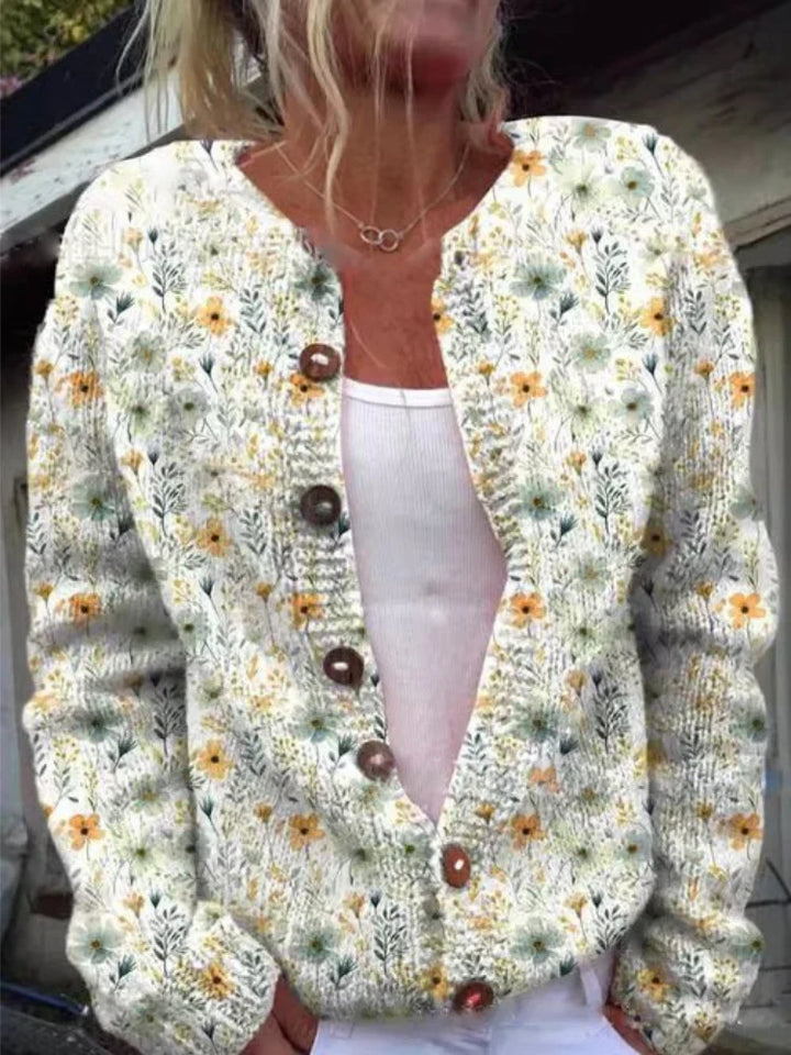 LILA | Cardigan à Motif Floral