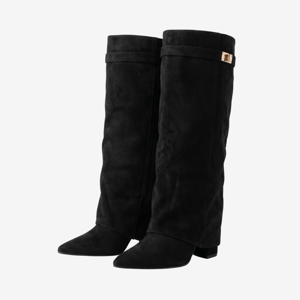 Coutivo - Bottes Femme Daim Élégant Confort Quotidien Style Classique