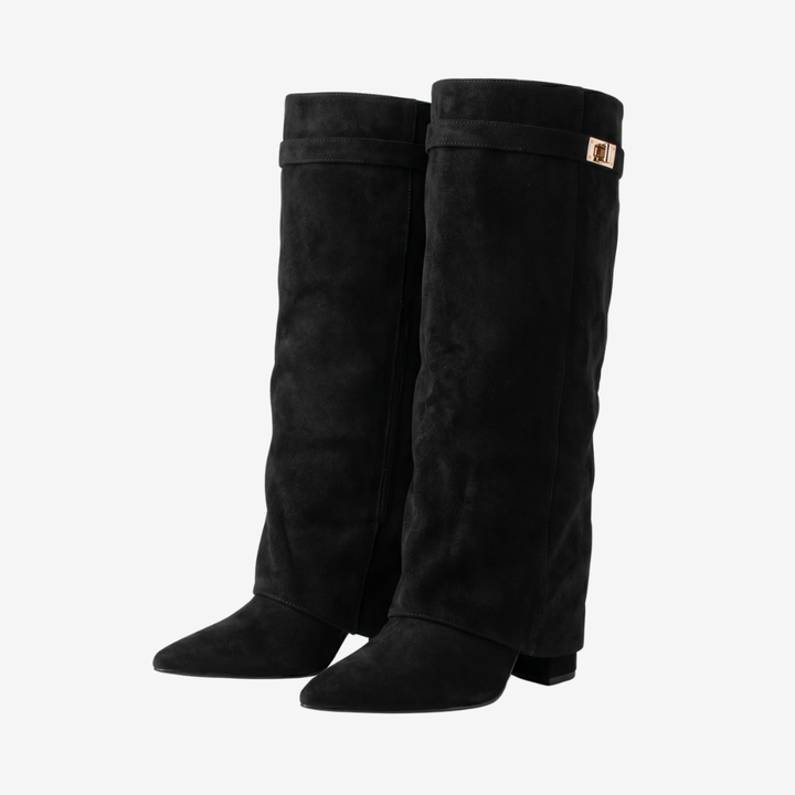 Coutivo - Bottes Femme Daim Élégant Confort Quotidien Style Classique