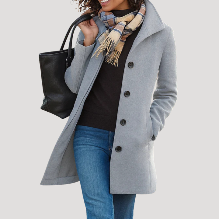 Manteau Classique Femme Boutonné