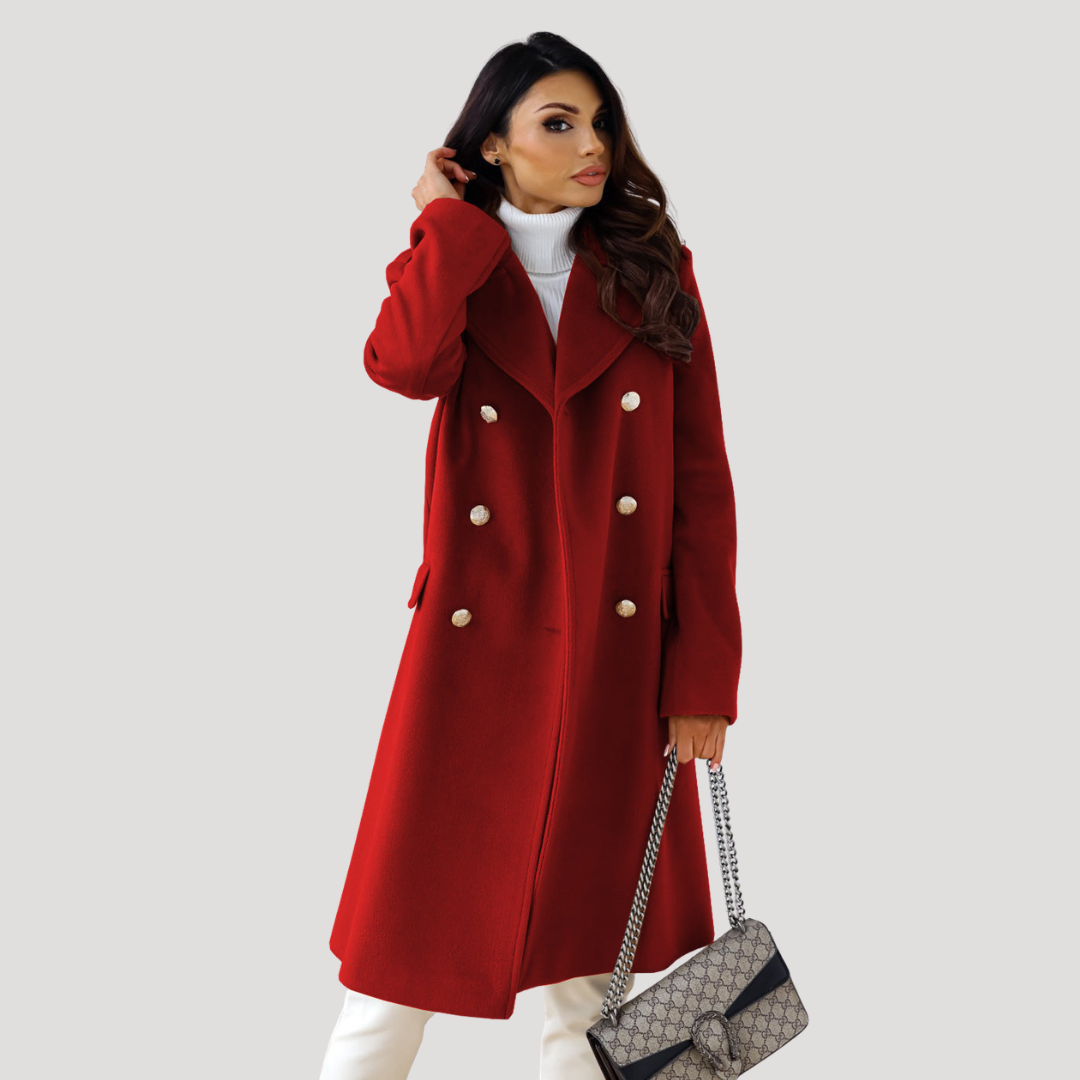 Manteau Long Femme Double Boutonnage – Manteau d&