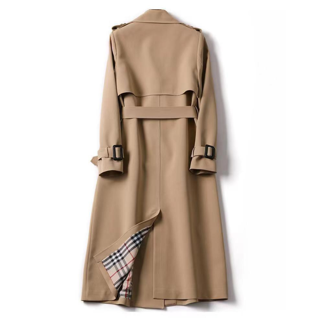 Emilia Trench Femme Élégant – Manteau Long Chic &amp; Polyvalent pour Toutes Saisons