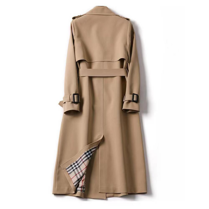 Emilia Trench Femme Élégant – Manteau Long Chic &amp; Polyvalent pour Toutes Saisons