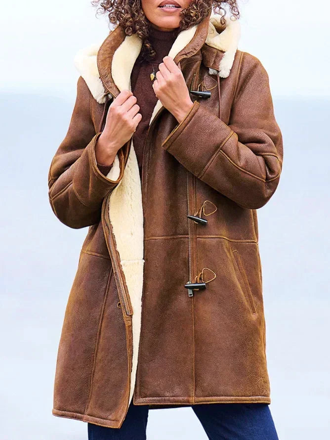 Leia Manteau Femme à Capuche – Chaud, Décontracté &amp; Élégant pour les Jours d’Hiver