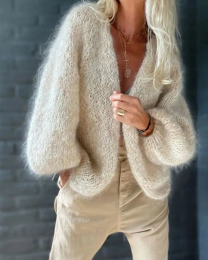 Anna Gilet Femme – Cardigan Doux &amp; Confortable au Design Intemporel pour l’Hiver