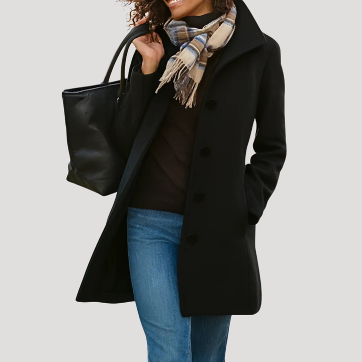 Manteau Classique Femme Boutonné