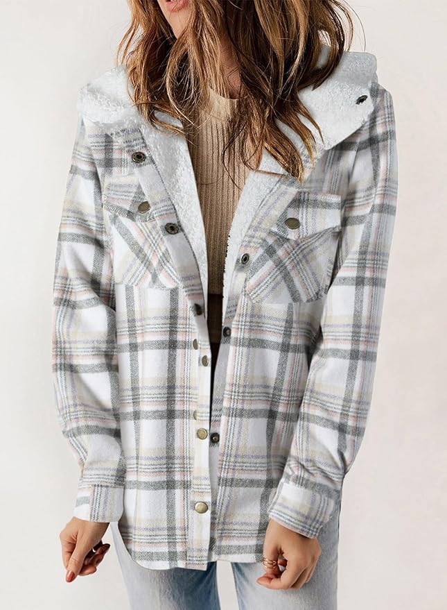 Elvessa | Veste en Flanelle à Carreaux