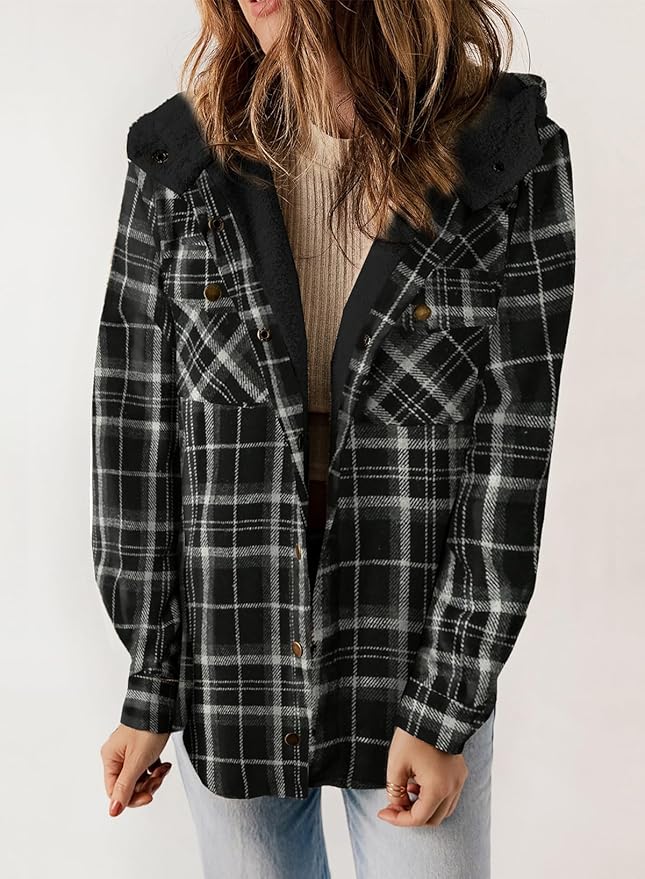 Elvessa | Veste en Flanelle à Carreaux