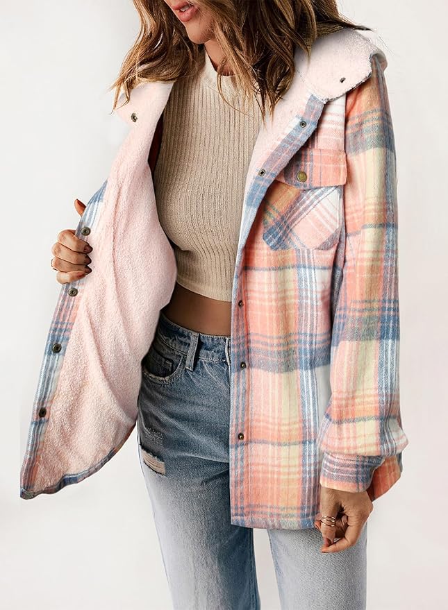 Elvessa | Veste en Flanelle à Carreaux