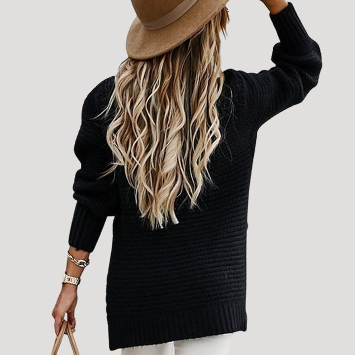 Pull Femme Col Montant Coupe Ample – Pull d&