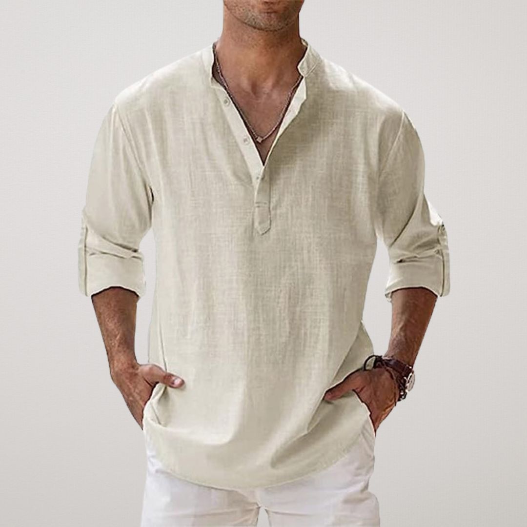 Antoine - Chemise en Lin Décontractée Homme